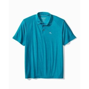 Tommy Bahama Emfielder 2.0 Polo Pool Party Blue Medium New With Tags